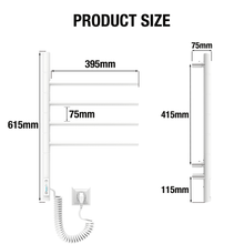 Cargar imagen en el visor de la Galería, Toallero Eléctrico Vertical 4 Blanco 57W
фото 9