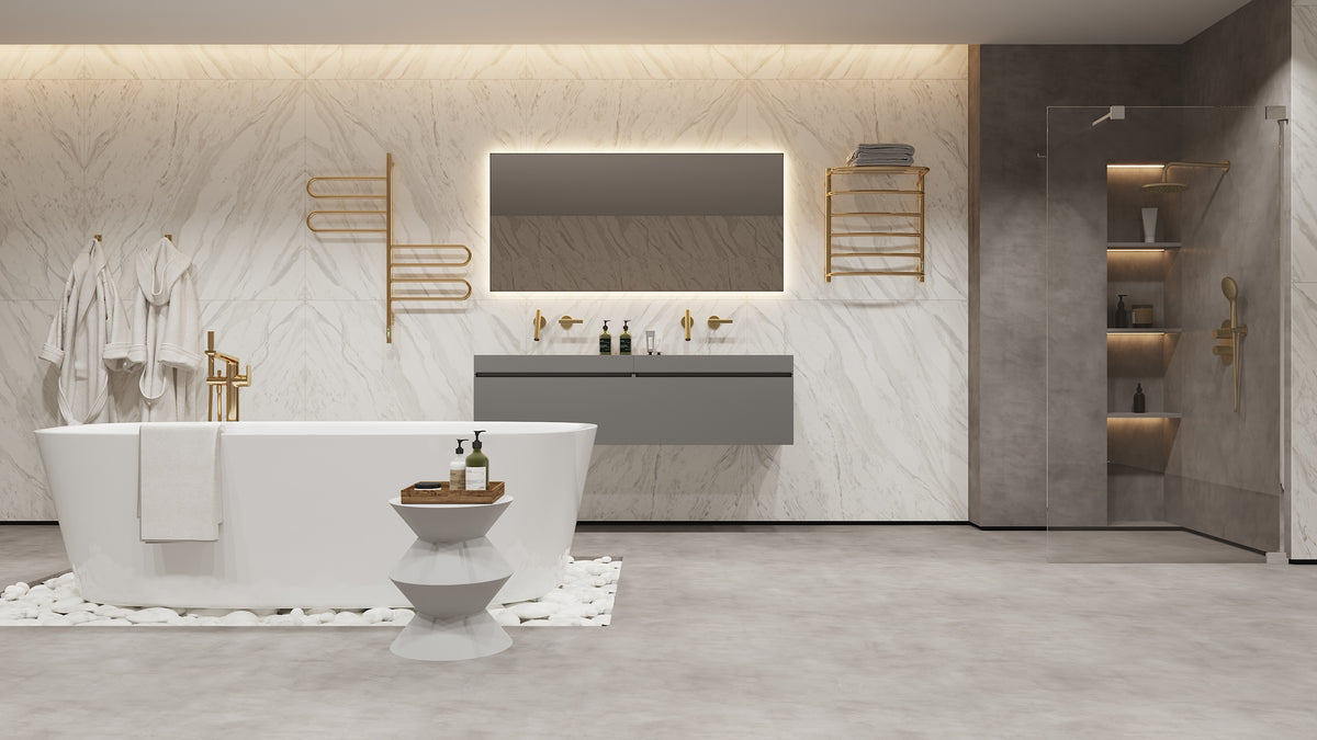 Cascade with Shelf 6 Oro