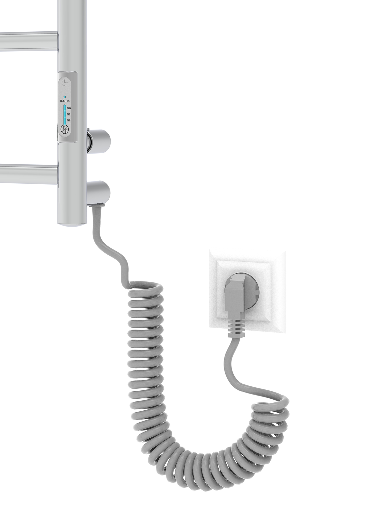 Toallero Eléctrico Ladder 4 Cromo 35W