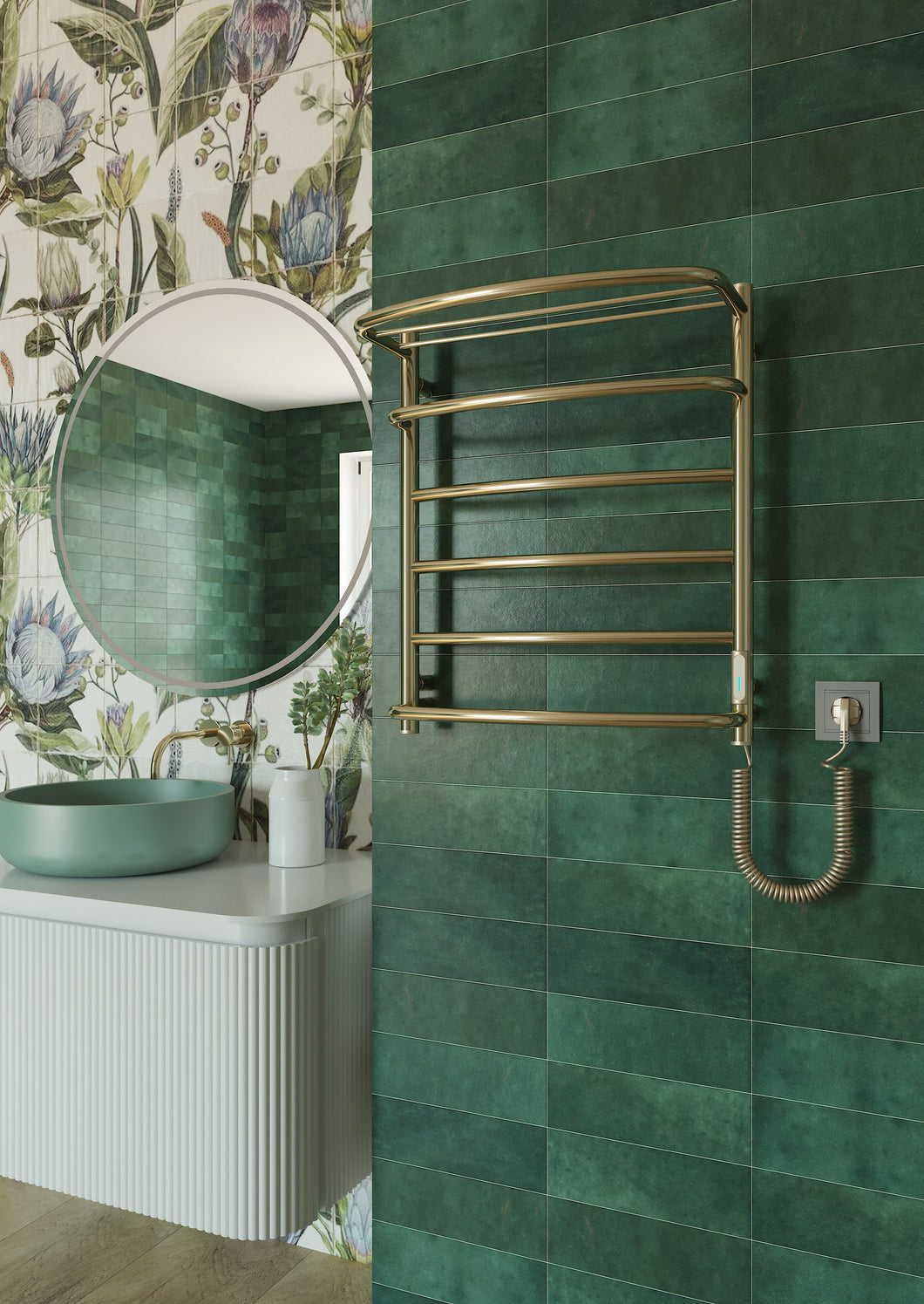 Cascade with Shelf 6 Oro