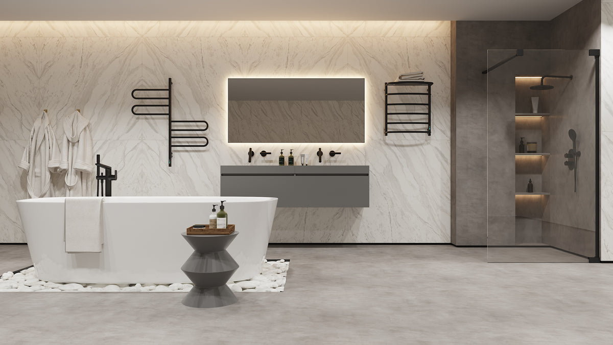 Cascade with Shelf 6 Negro