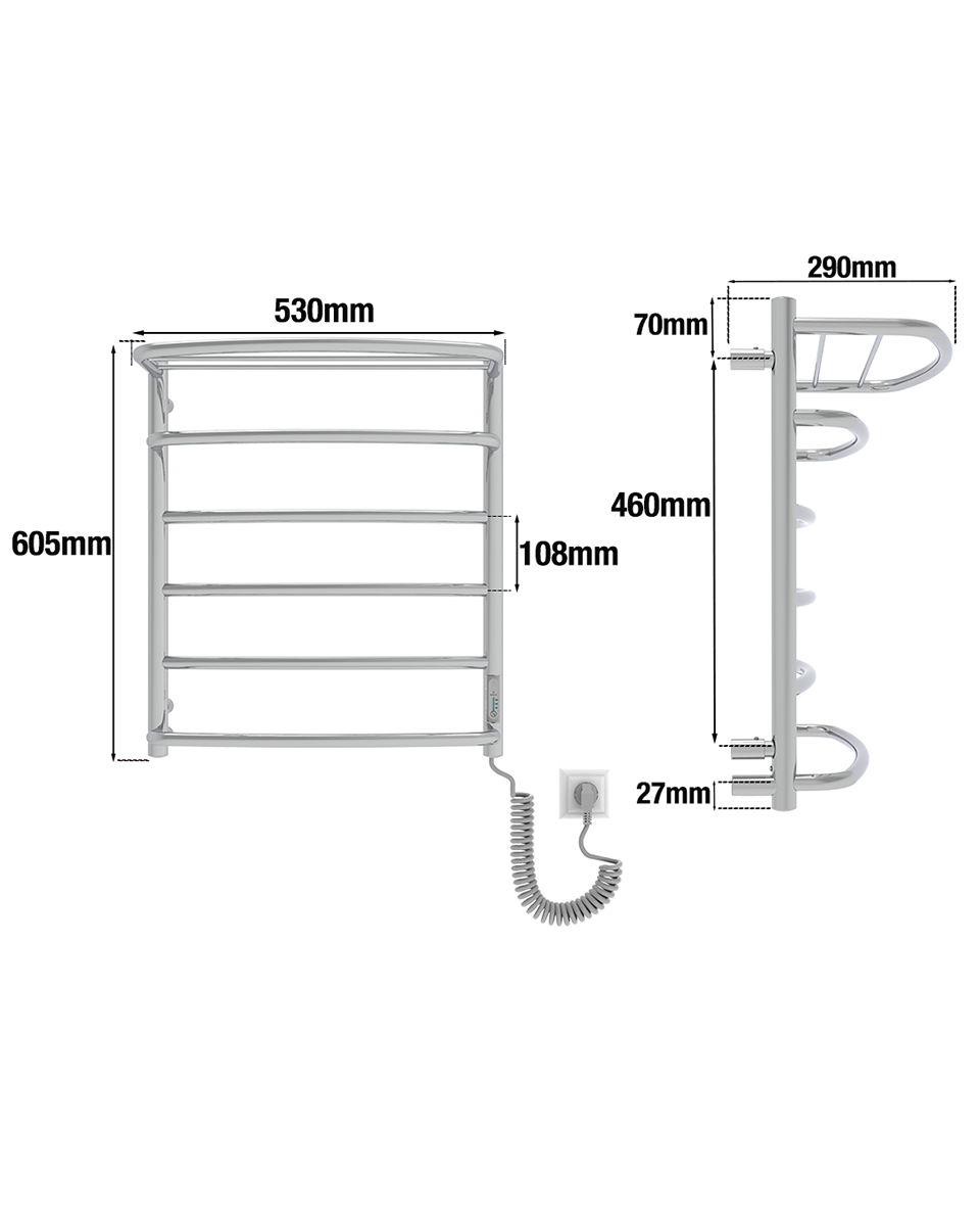 Cascade with Shelf 6 Chromo