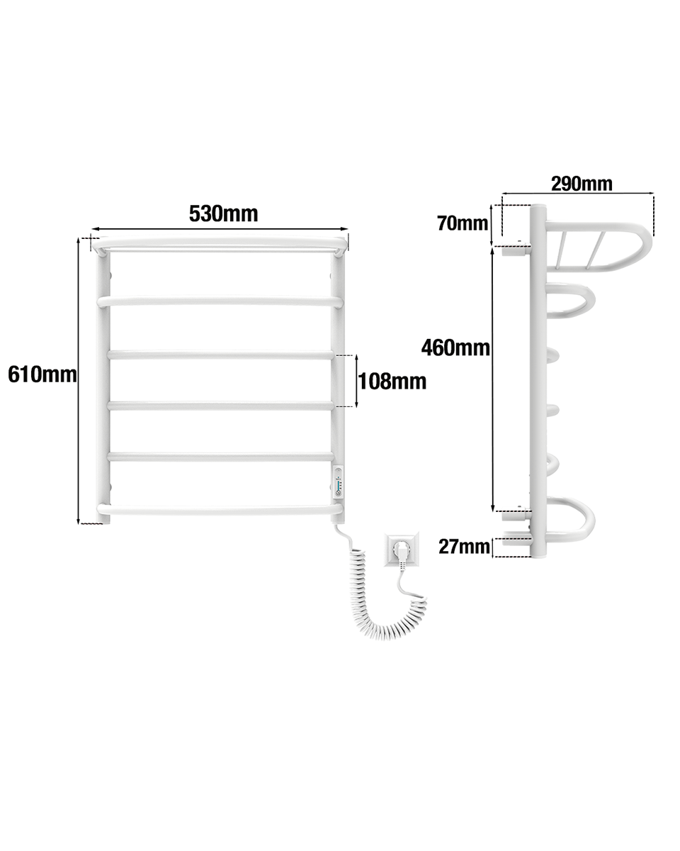 Cascade with Shelf 6 Blanco