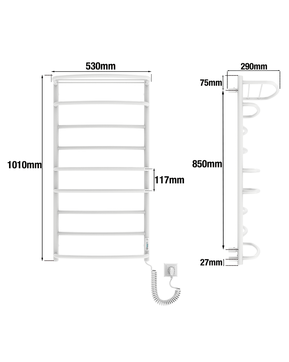 Cascade with Shelf 9 Blanco