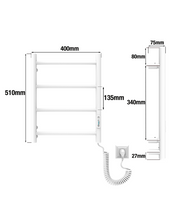 Cargar imagen en el visor de la Galería, Toallero Eléctrico Ladder 4 Blanco 35W
 фото 12