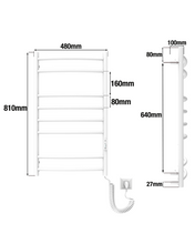 Cargar imagen en el visor de la Galería, Toallero Eléctrico Ladder 8 Blanco 130W
 фото 11