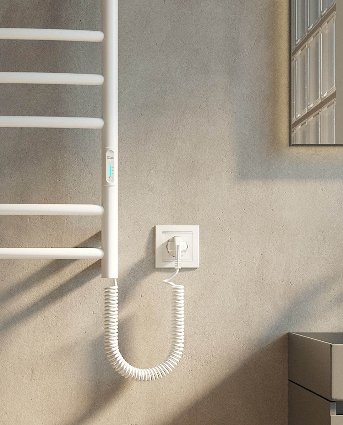 Toallero Eléctrico Ladder 8 Blanco 130W