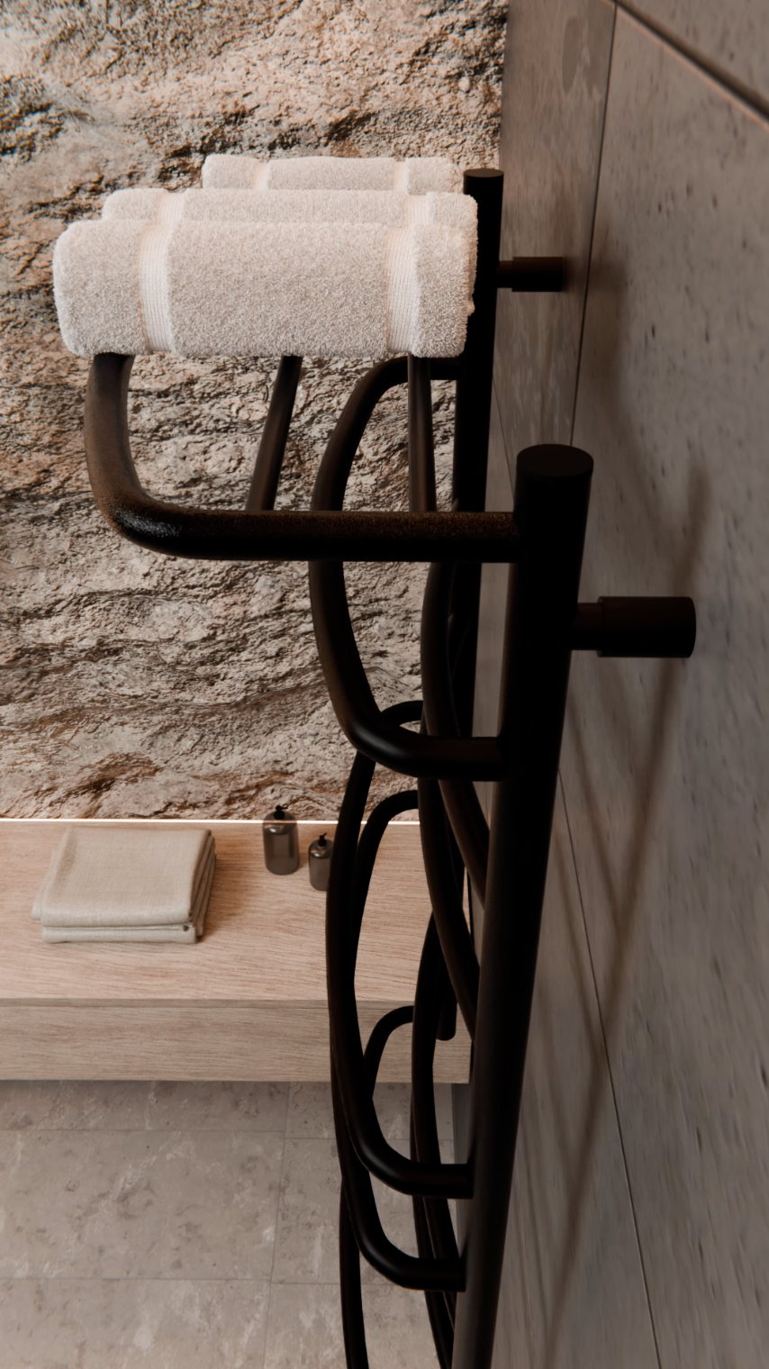 Cascade with Shelf 9 Negro